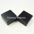 Buy China Neodymium Block Magnets N42 25.4 X 25.4 X 12.7mm With Black Epoxy Coating 